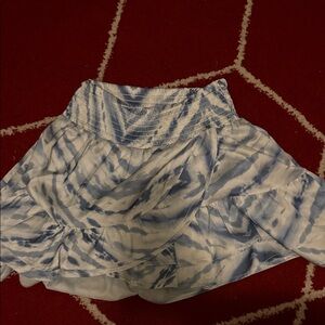 Surf Gypsy Blue and White Mini Skirt